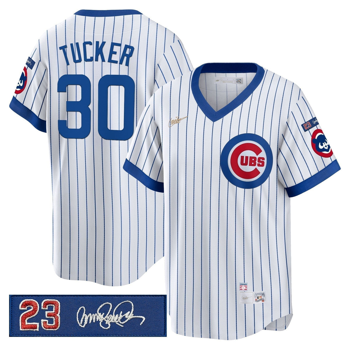 Chicago Cubs 'Ryne Sandberg Tribute Patch' Cooperstown Jersey - Stitched