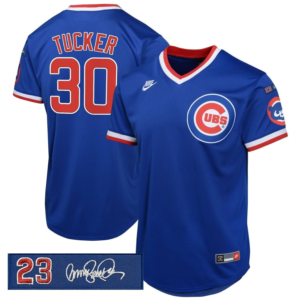 Chicago Cubs 'Ryne Sandberg Tribute Patch' Cooperstown Jersey - Stitched