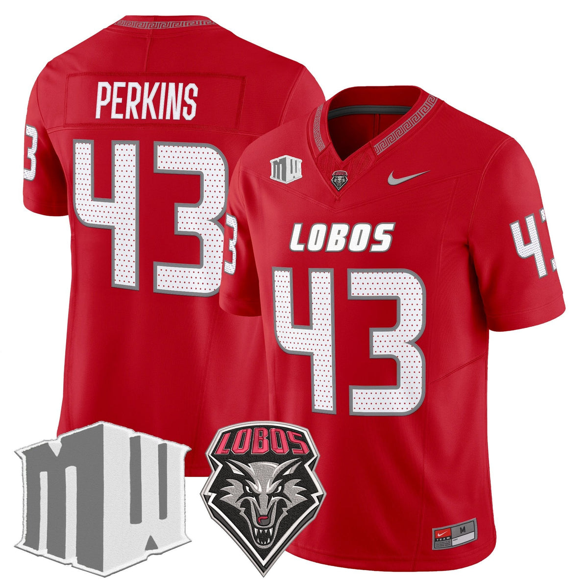 New Mexico Lobos 2026 Vapor Limited Jersey - Stitched-Cuztomshoes
