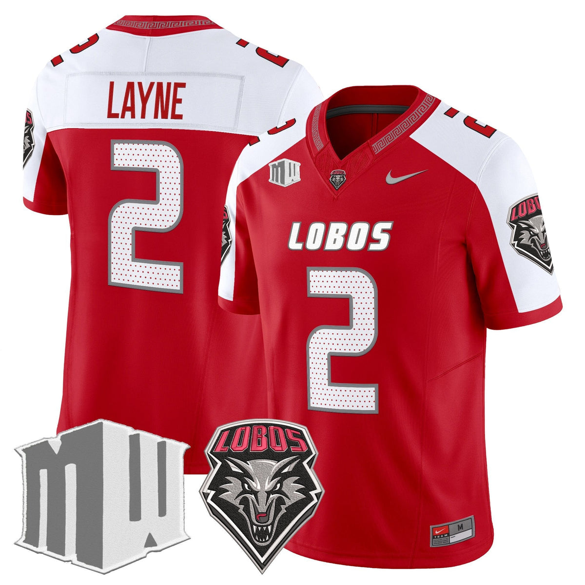 New Mexico Lobos 2026 Vapor Limited Jersey - Stitched-Cuztomshoes