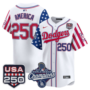 Los Angeles "Dodgers America250" Edition Vapor Premier Limited Jersey V2 - Stitched-Cuztomshoes