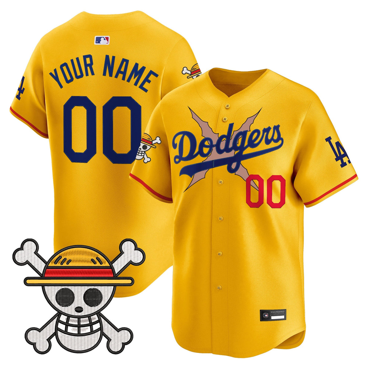 Los Angeles Dodgers x OP Vapor Premier Limited Custom Jersey - Stitched-Cuztomshoes