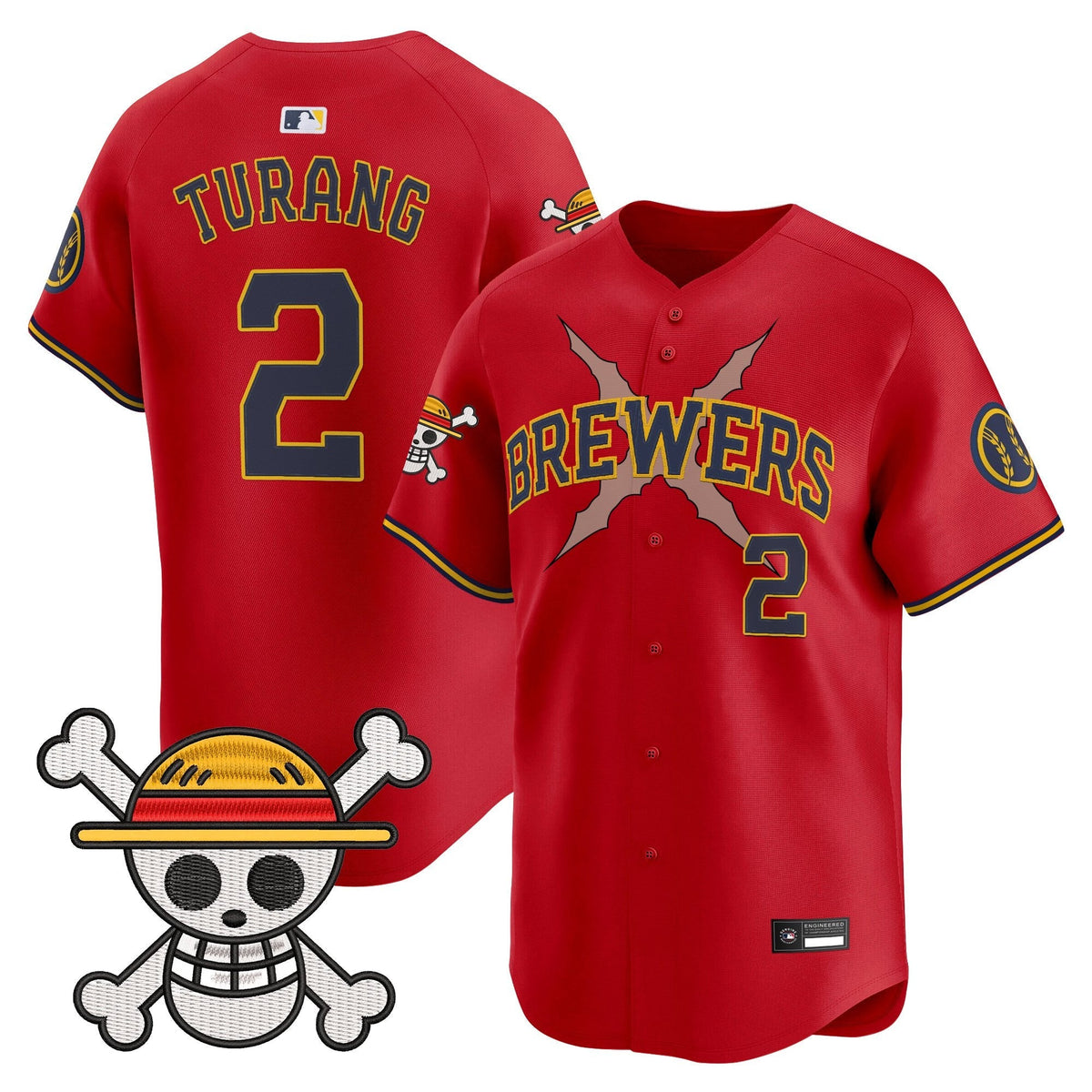 Milwaukee Brewers x OP Vapor Premier Limited Jersey - Stitched