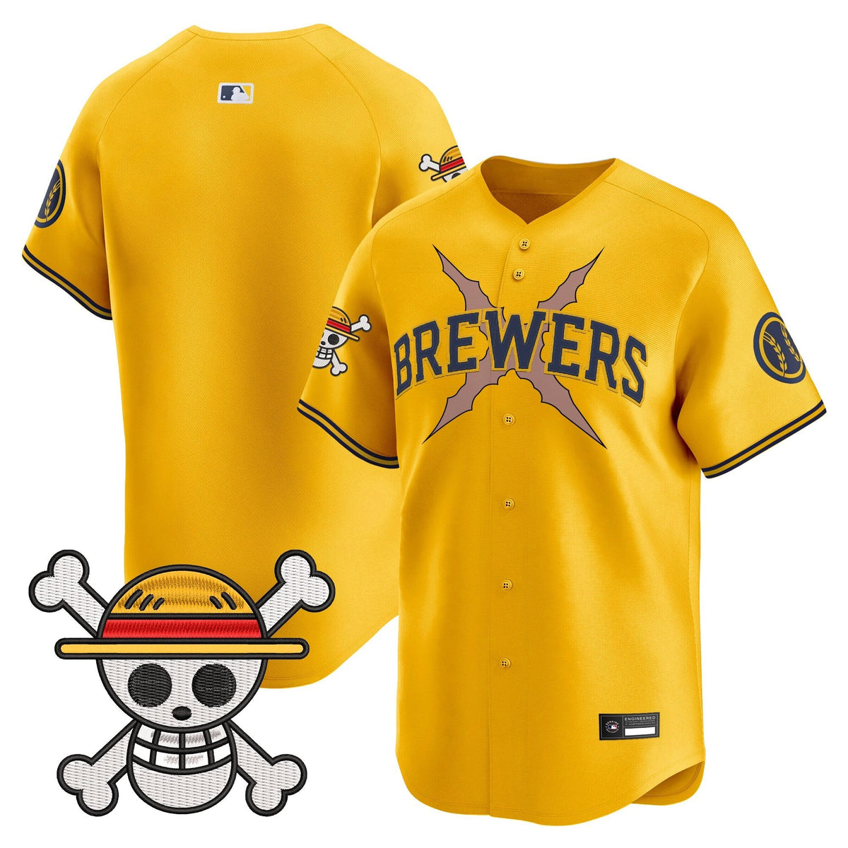 Milwaukee Brewers x OP Vapor Premier Limited Jersey - Stitched