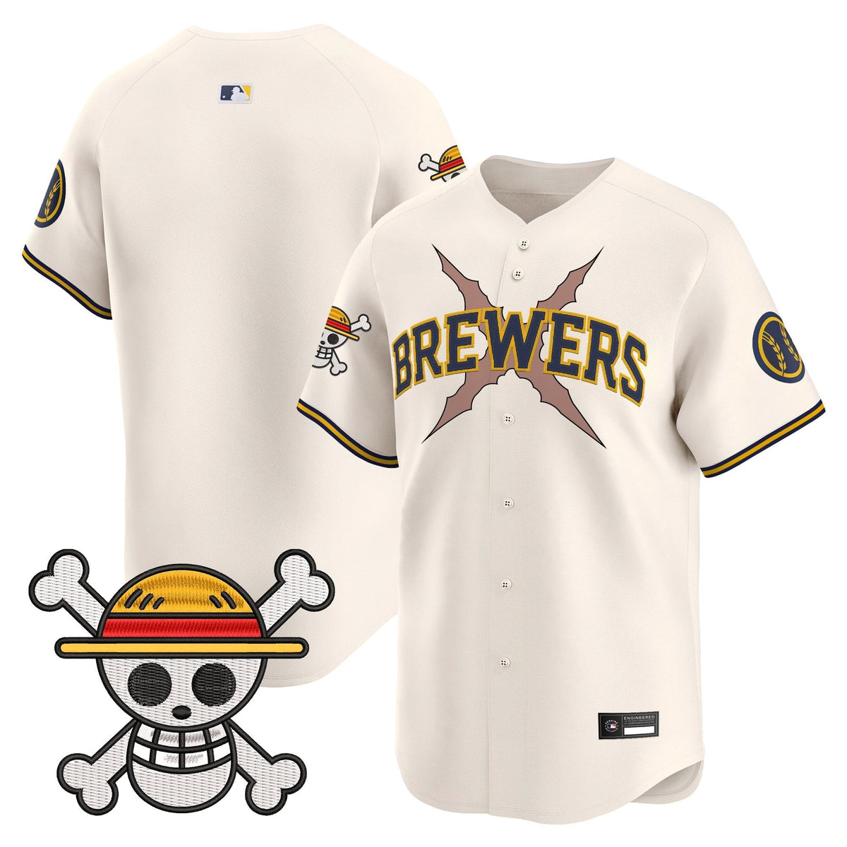Milwaukee Brewers x OP Vapor Premier Limited Jersey - Stitched