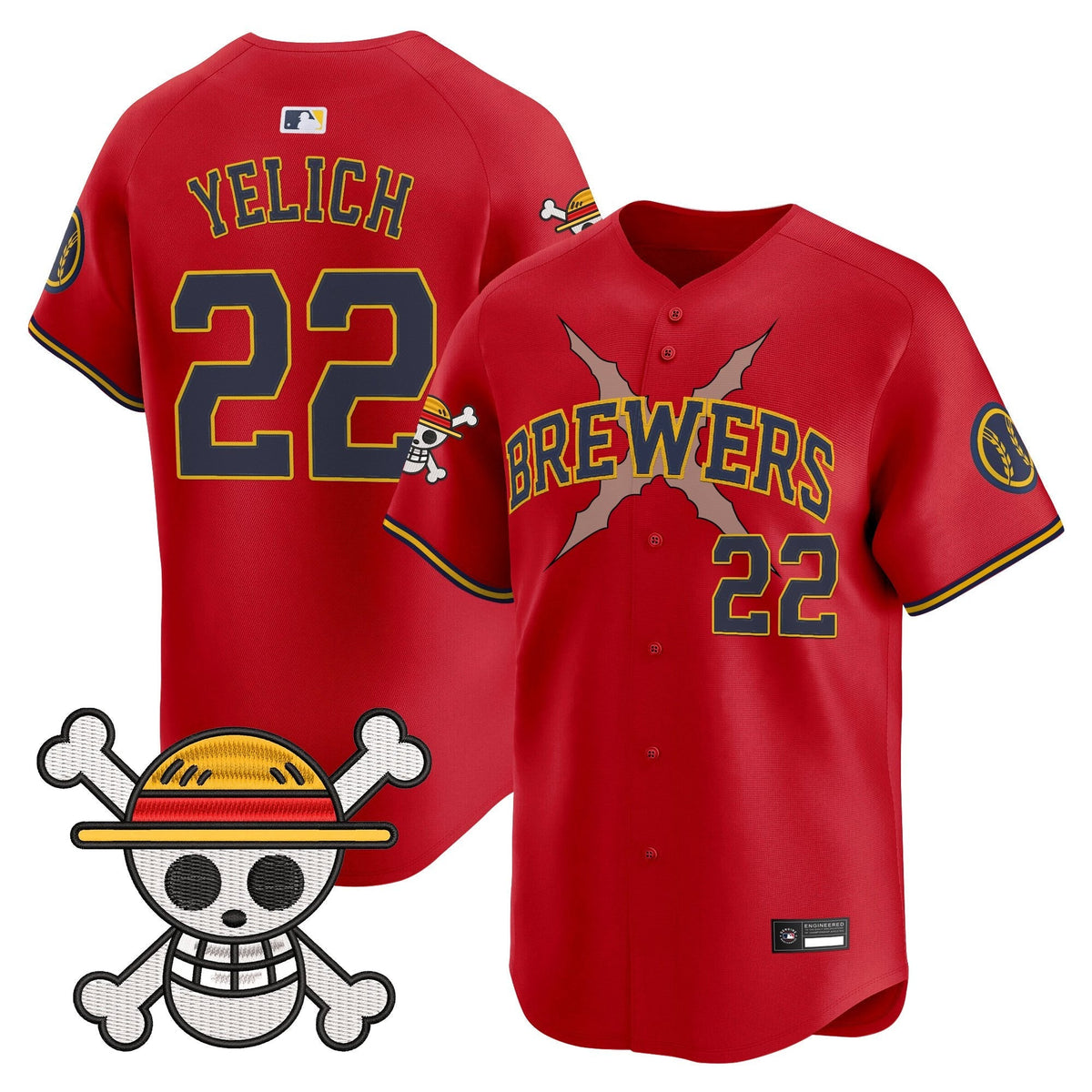Milwaukee Brewers x OP Vapor Premier Limited Jersey - Stitched