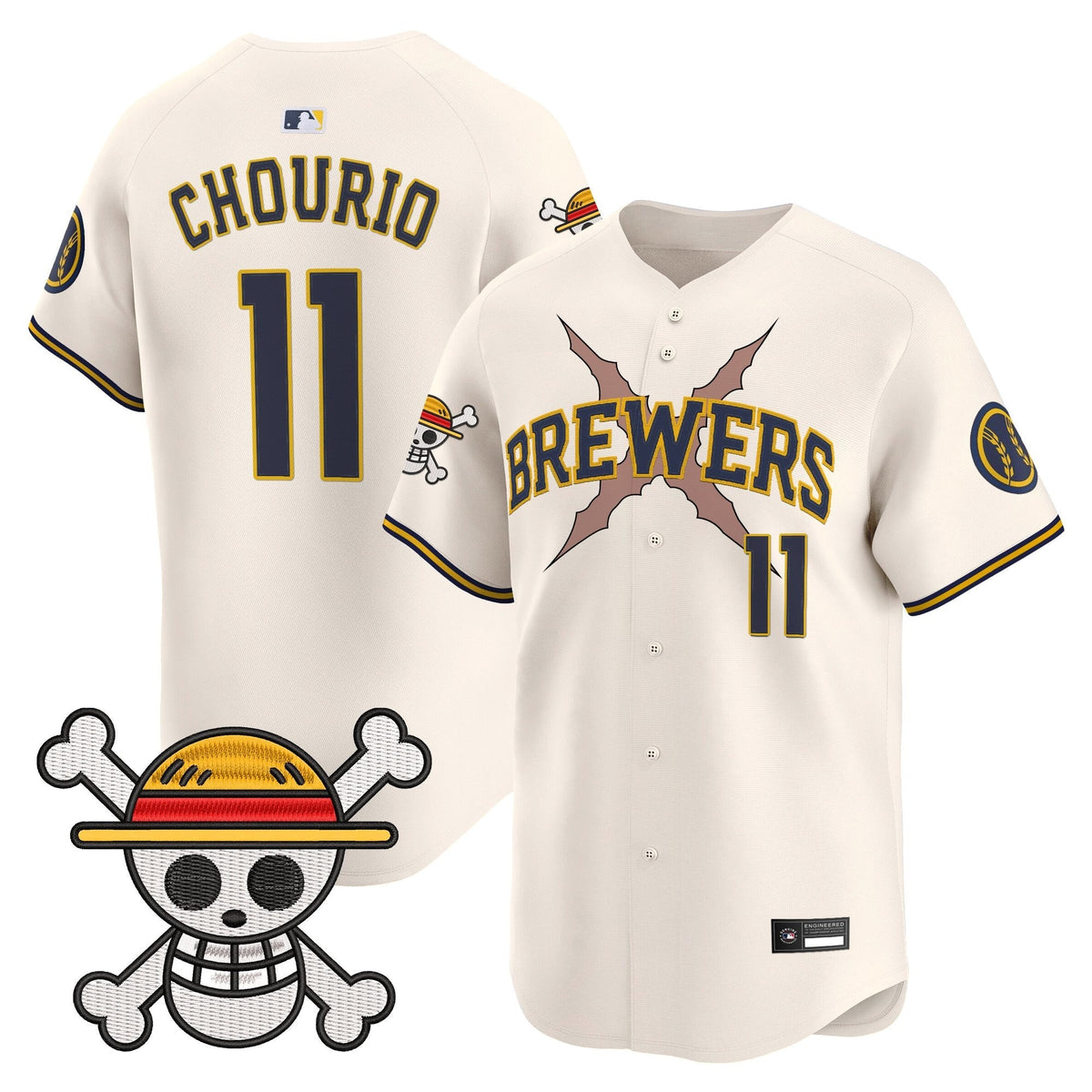 Milwaukee Brewers x OP Vapor Premier Limited Jersey - Stitched