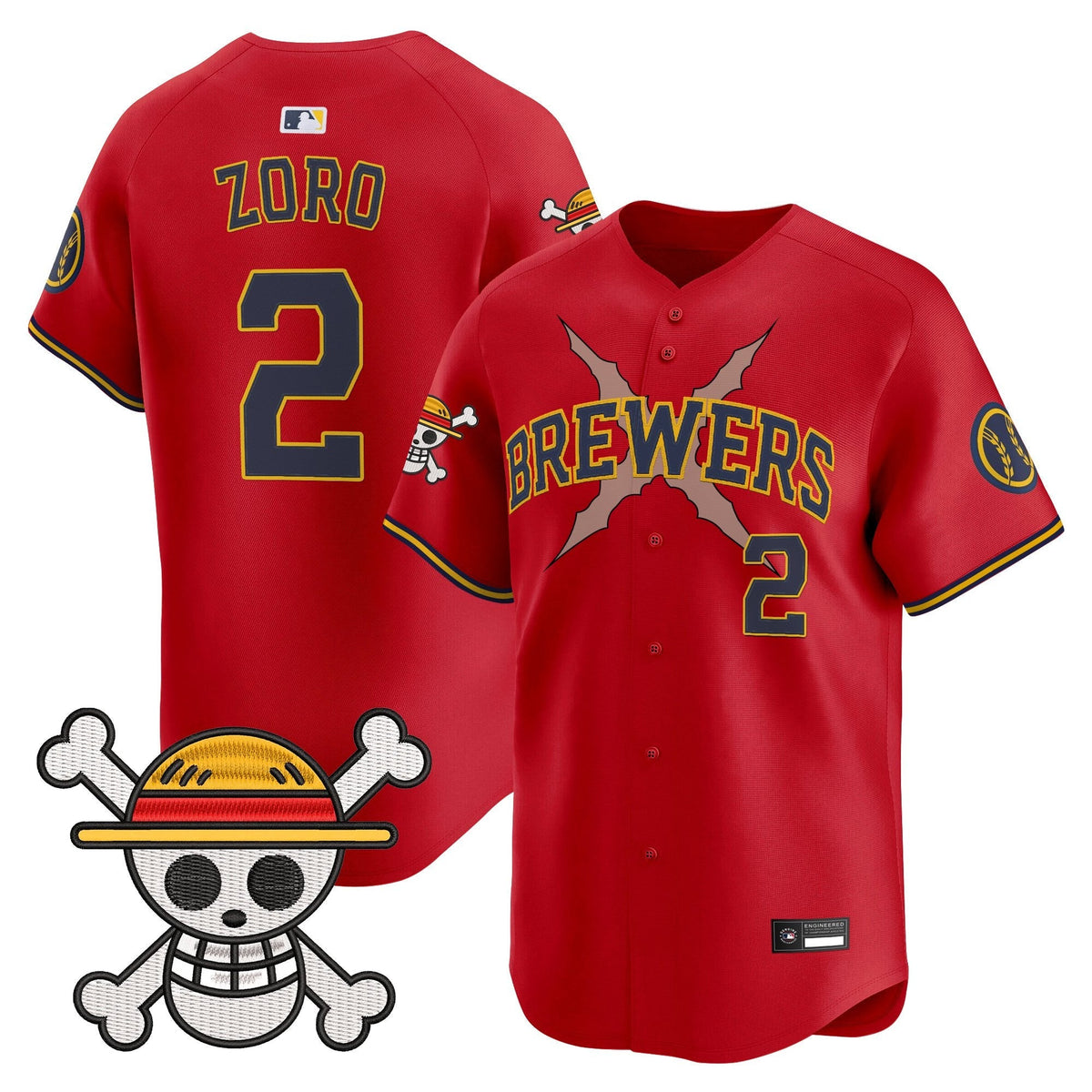 Milwaukee Brewers x OP Vapor Premier Limited Jersey - Stitched