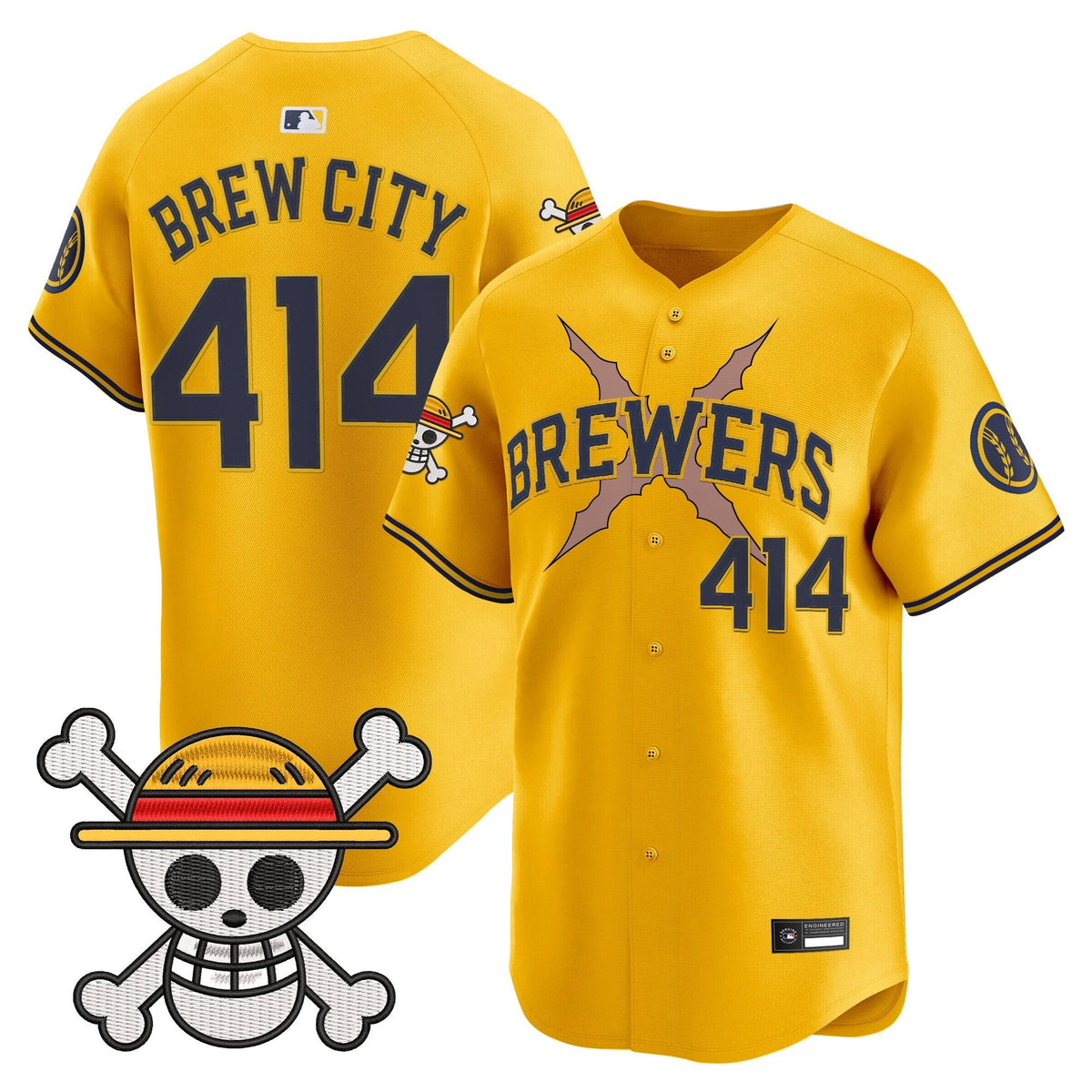 Milwaukee Brewers x OP Vapor Premier Limited Jersey - Stitched