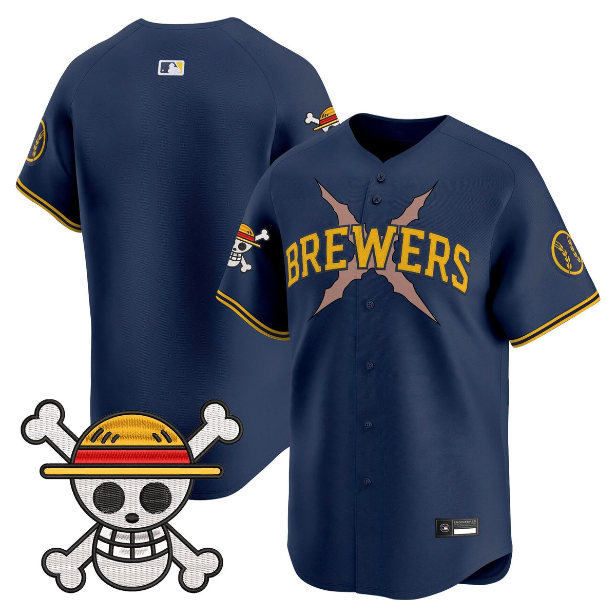 Milwaukee Brewers x OP Vapor Premier Limited Jersey - Stitched