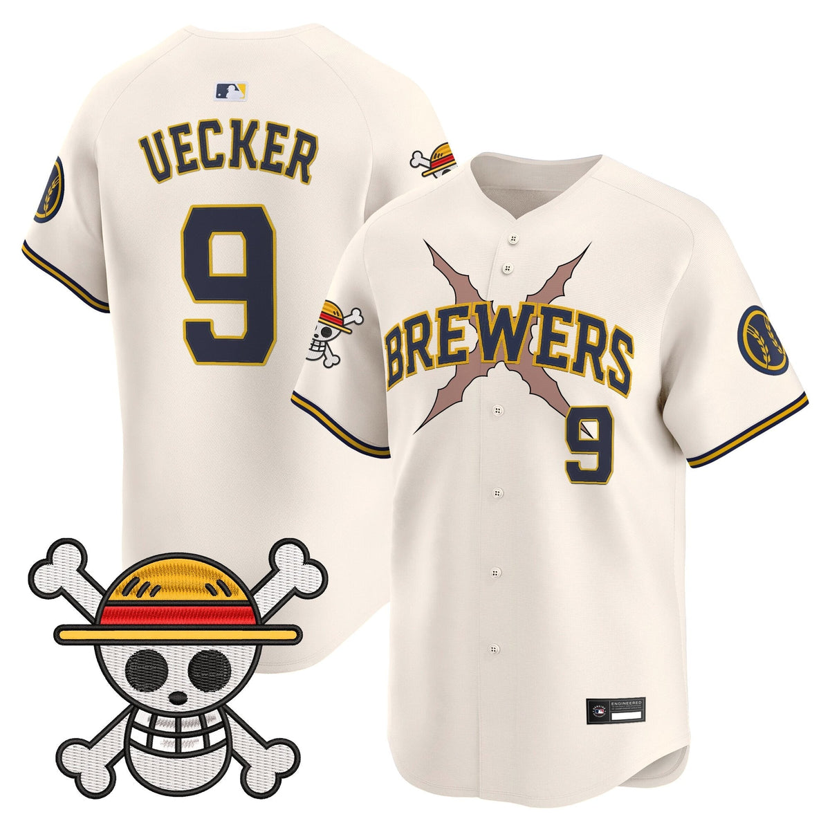 Milwaukee Brewers x OP Vapor Premier Limited Jersey - Stitched