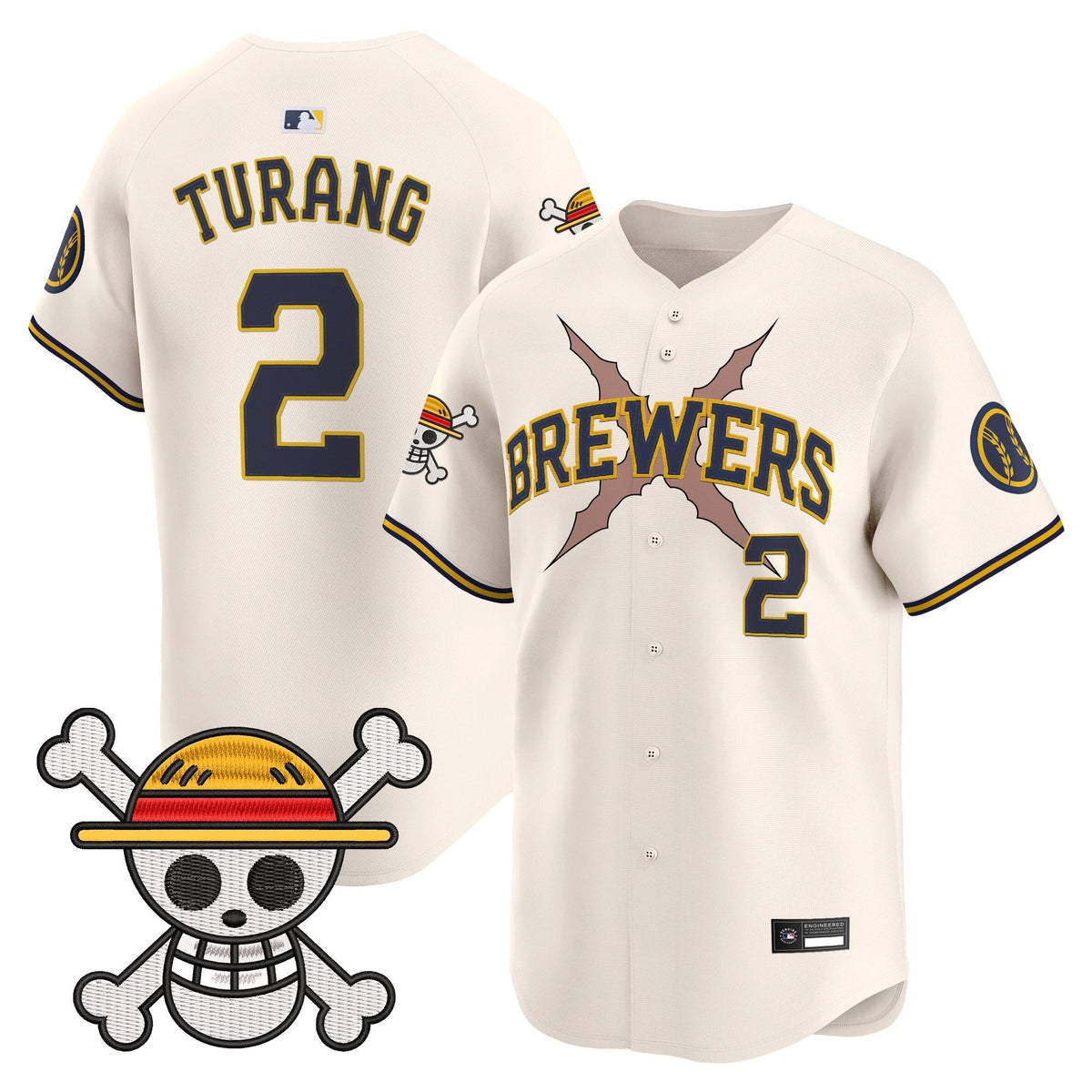 Milwaukee Brewers x OP Vapor Premier Limited Jersey - Stitched
