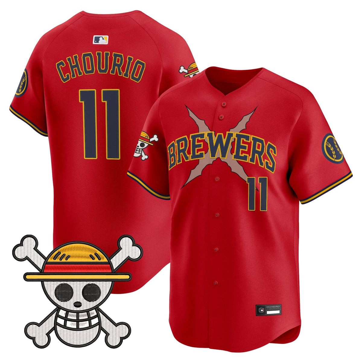 Milwaukee Brewers x OP Vapor Premier Limited Jersey - Stitched