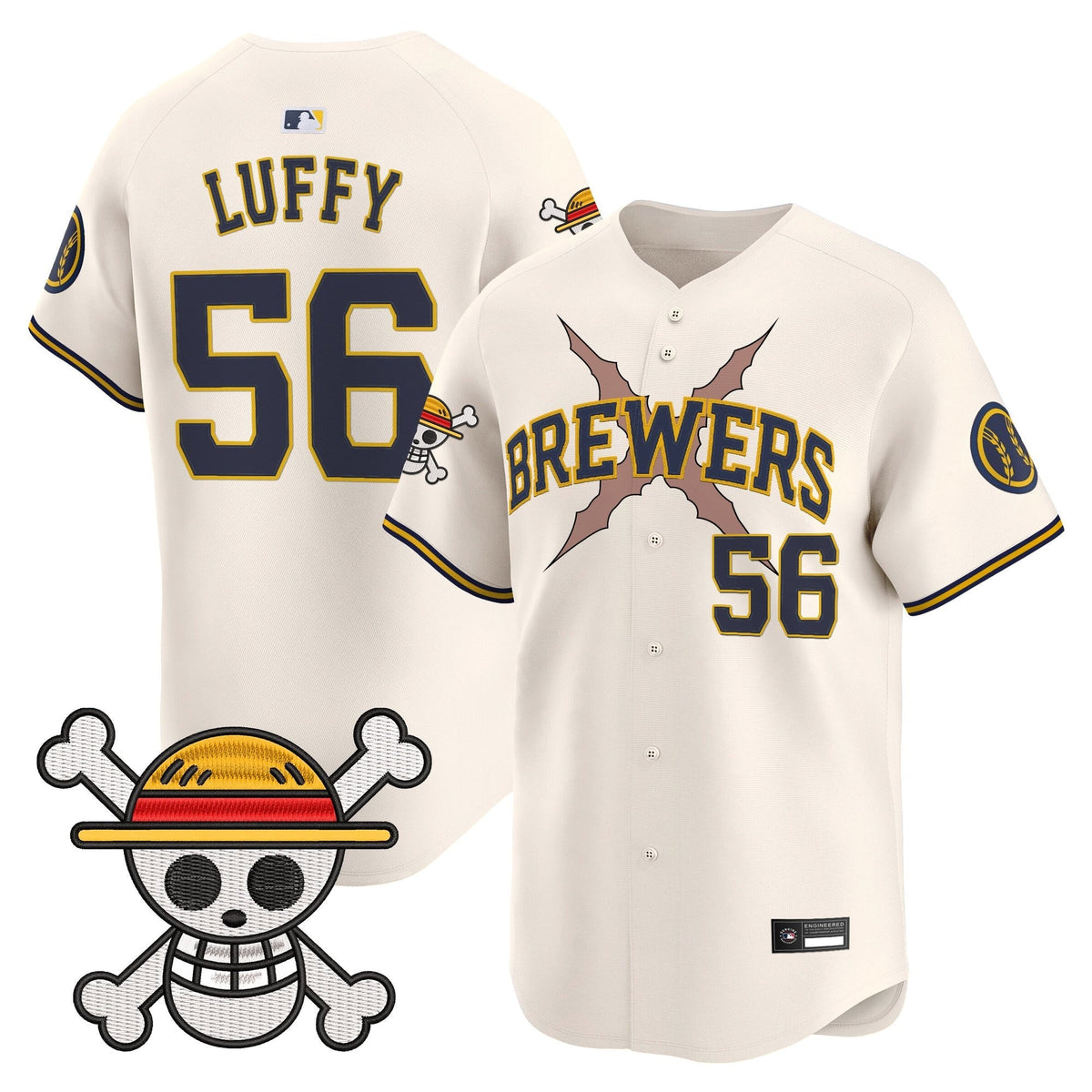 Milwaukee Brewers x OP Vapor Premier Limited Jersey - Stitched