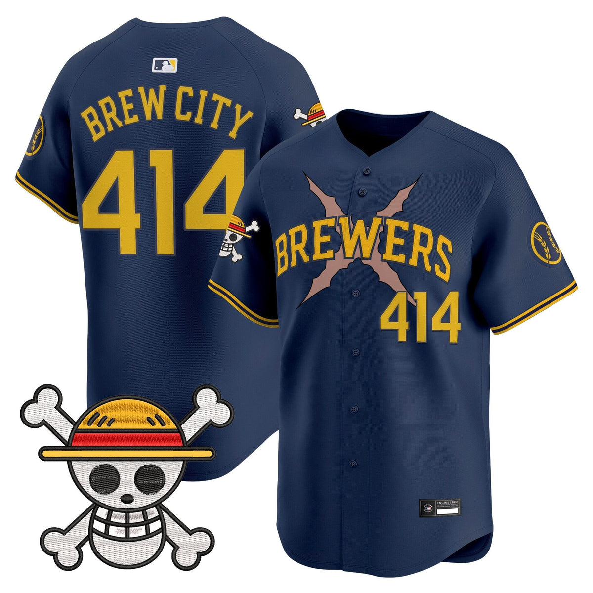 Milwaukee Brewers x OP Vapor Premier Limited Jersey - Stitched