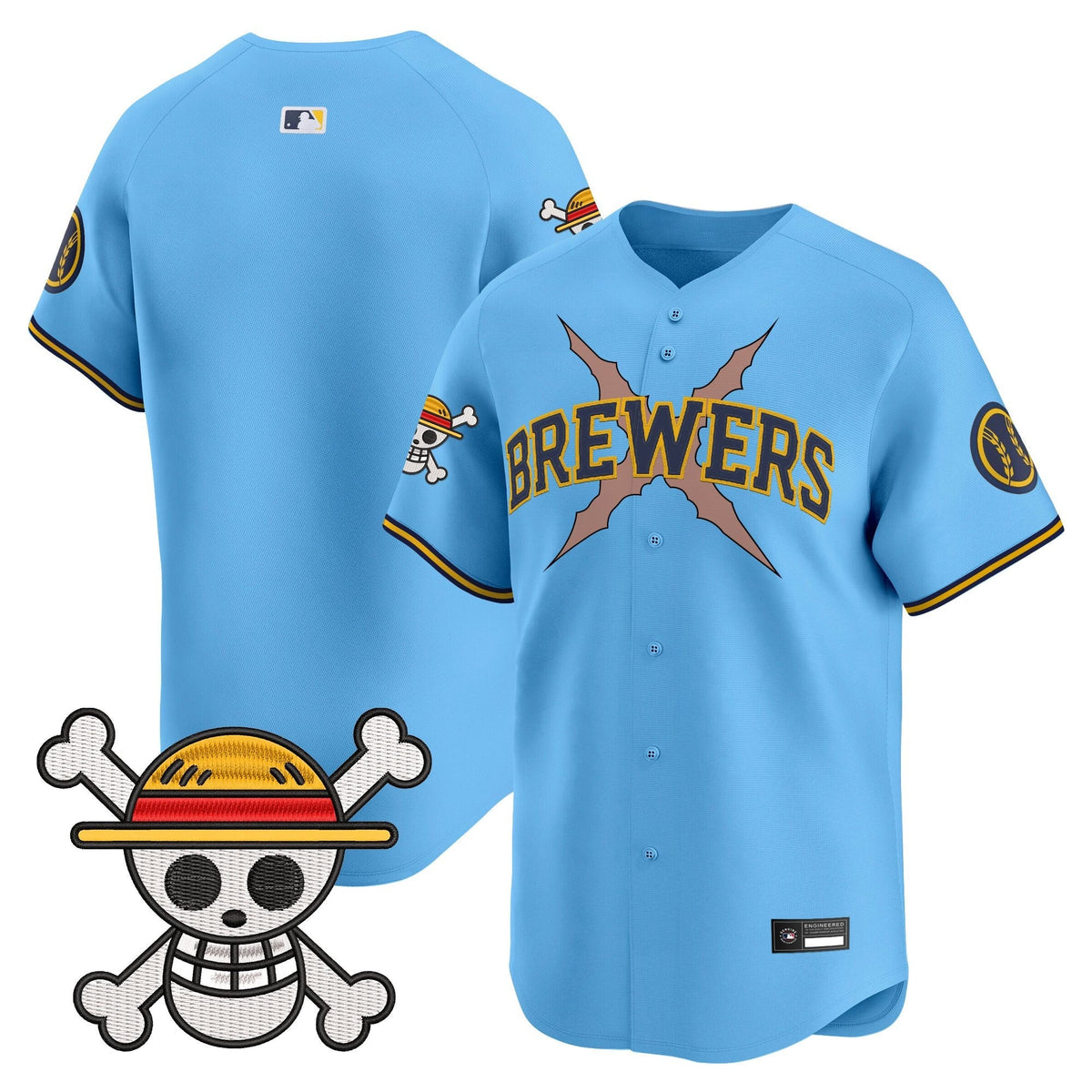 Milwaukee Brewers x OP Vapor Premier Limited Jersey - Stitched