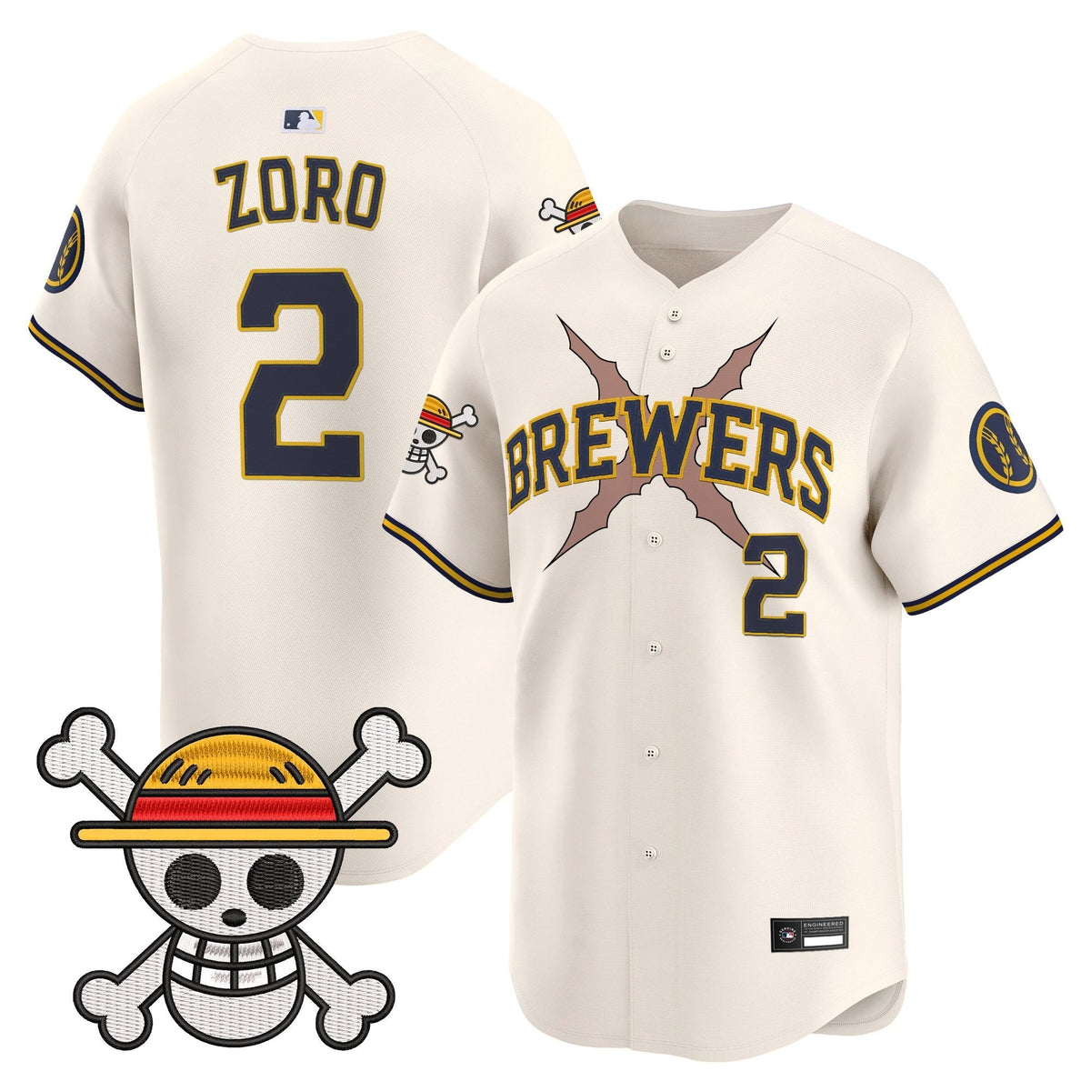 Milwaukee Brewers x OP Vapor Premier Limited Jersey - Stitched