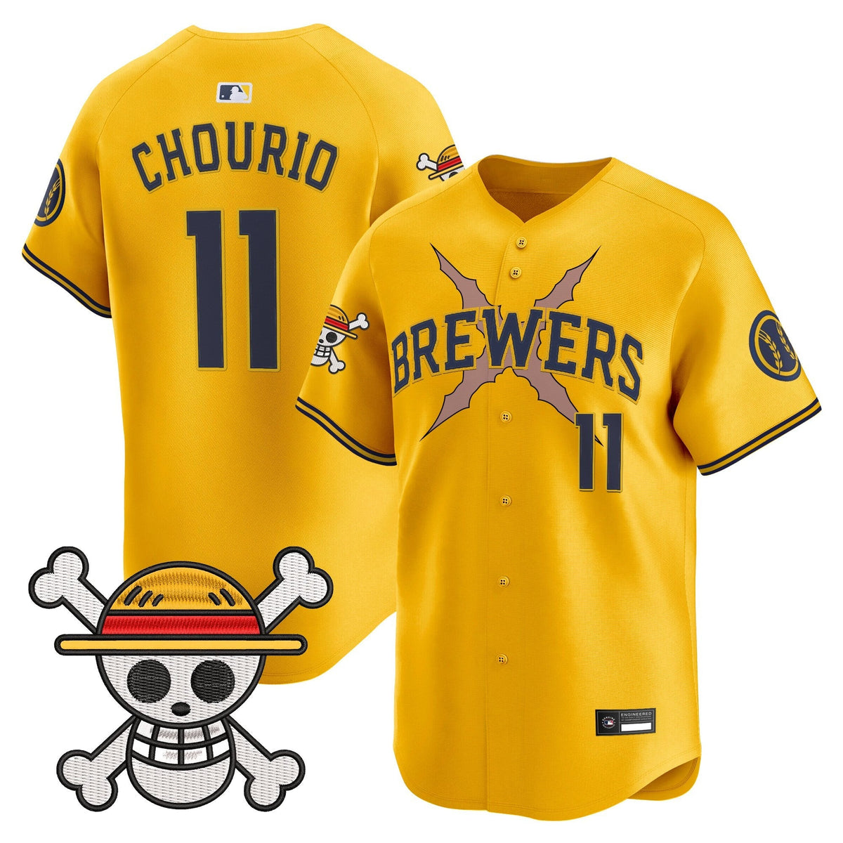 Milwaukee Brewers x OP Vapor Premier Limited Jersey - Stitched