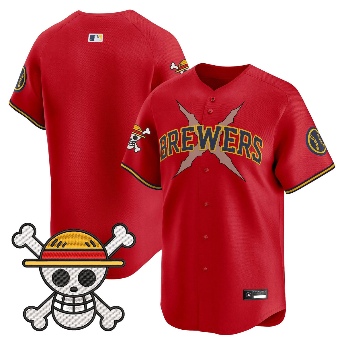 Milwaukee Brewers x OP Vapor Premier Limited Jersey - Stitched