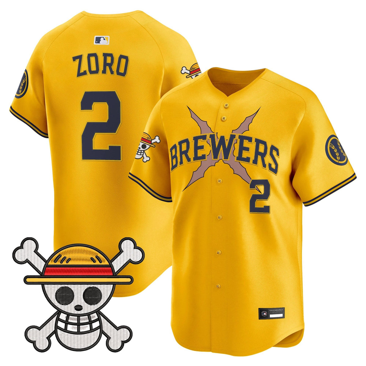 Milwaukee Brewers x OP Vapor Premier Limited Jersey - Stitched