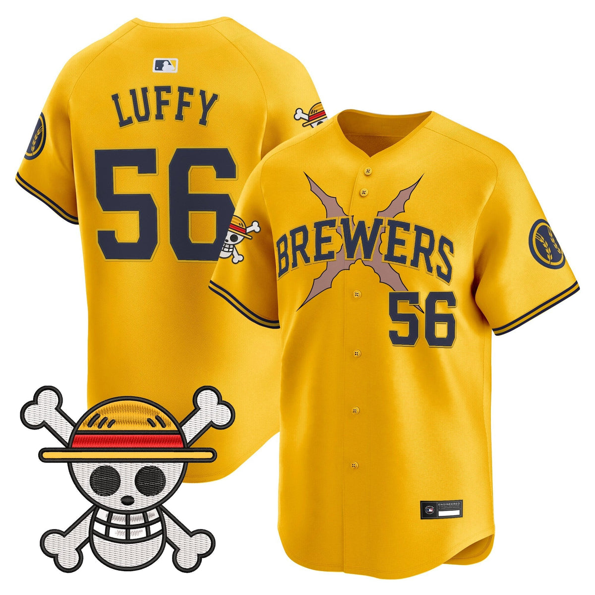 Milwaukee Brewers x OP Vapor Premier Limited Jersey - Stitched