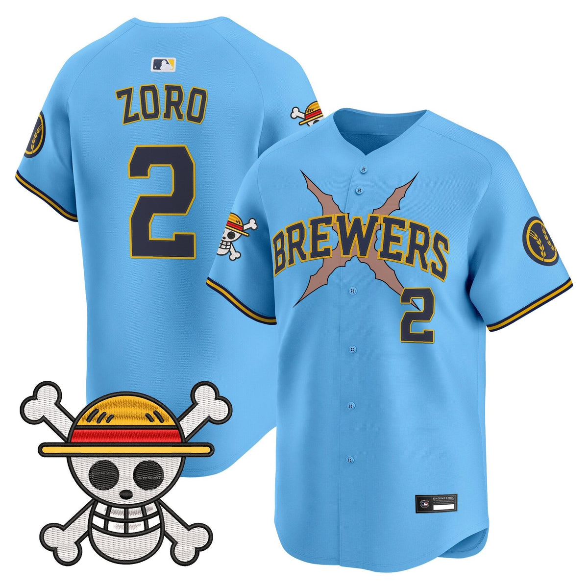 Milwaukee Brewers x OP Vapor Premier Limited Jersey - Stitched