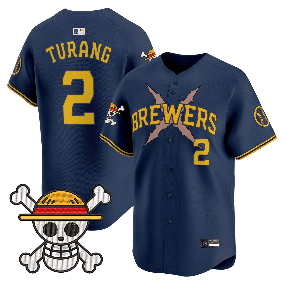 Milwaukee Brewers x OP Vapor Premier Limited Jersey - Stitched