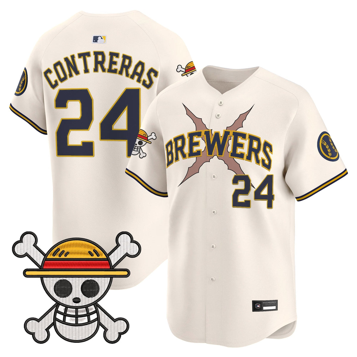 Milwaukee Brewers x OP Vapor Premier Limited Jersey - Stitched