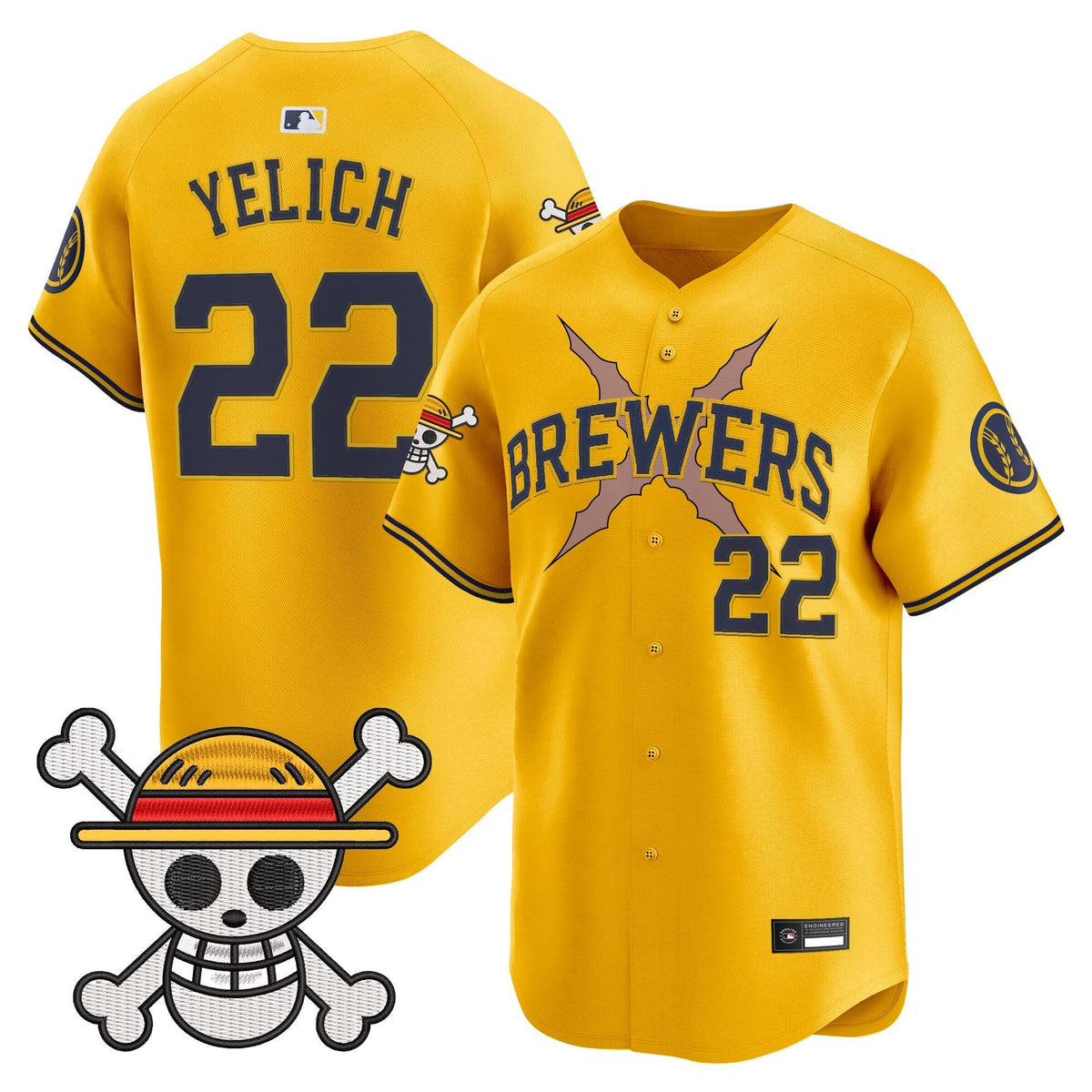 Milwaukee Brewers x OP Vapor Premier Limited Jersey - Stitched