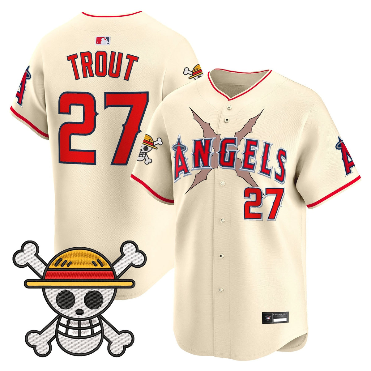 Los Angeles Angels x OP Vapor Premier Limited Jersey - Stitched-Cuztomshoes