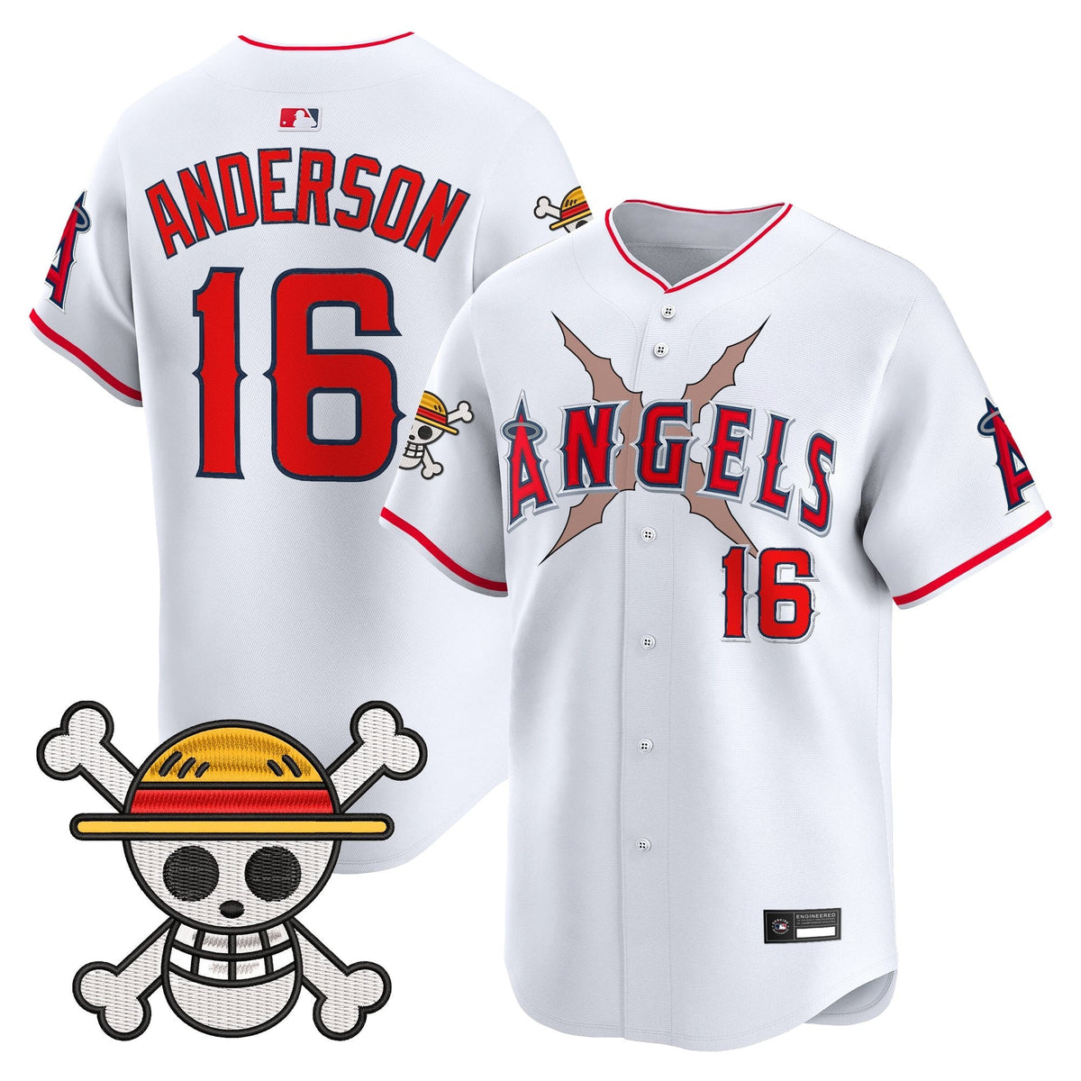 Los Angeles Angels x OP Vapor Premier Limited Jersey - Stitched-Cuztomshoes
