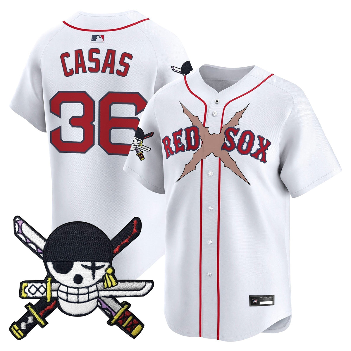 Boston Red Sox x  OP Zr Patch Vapor Premier Limited Jersey - Stitched