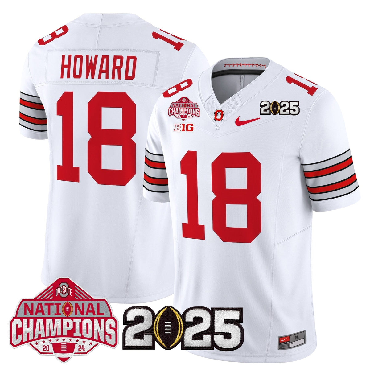 Ohio State Buckeyes 2026 "Tunnel Vision" National Champions Patch Vapor Limited Jersey - Stitched