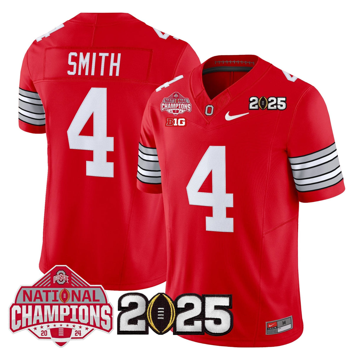 Ohio State Buckeyes 2026 "Tunnel Vision" National Champions Patch Vapor Limited Jersey - Stitched