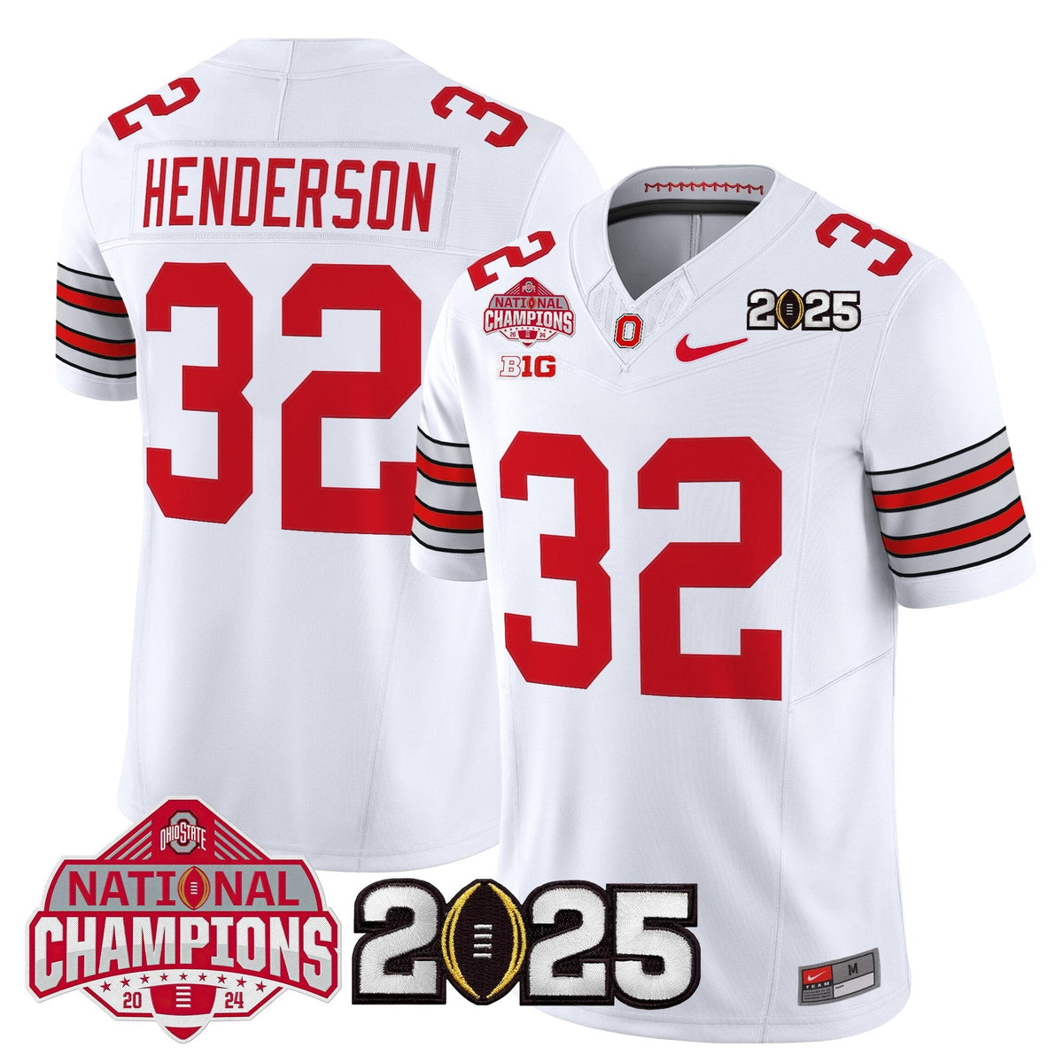 Ohio State Buckeyes 2026 "Tunnel Vision" National Champions Patch Vapor Limited Jersey - Stitched
