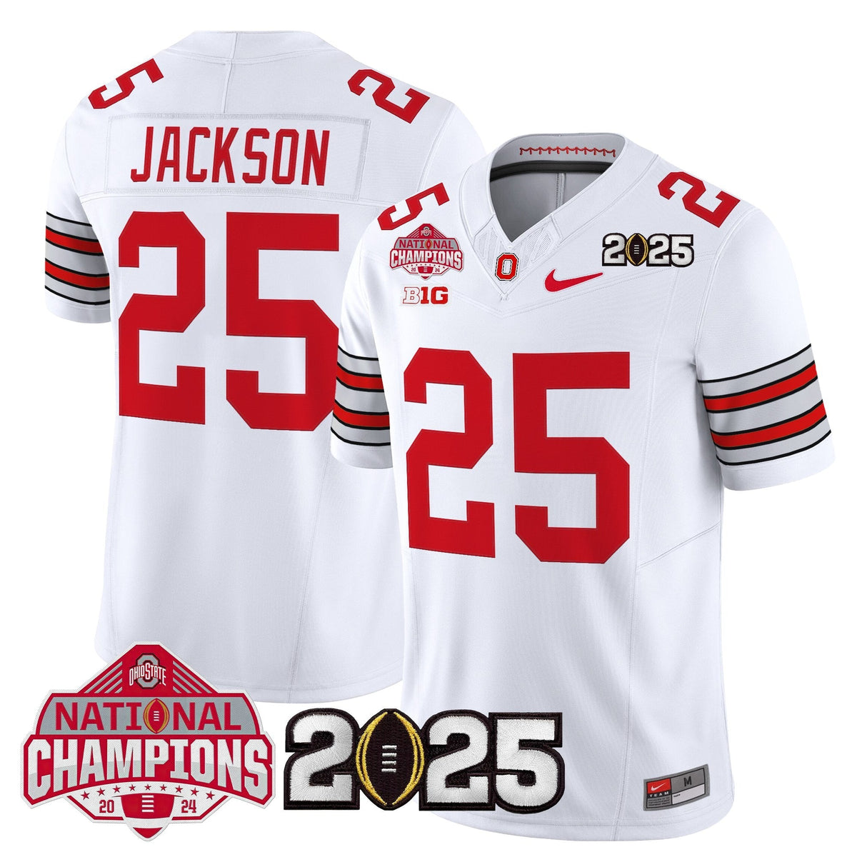 Ohio State Buckeyes 2026 "Tunnel Vision" National Champions Patch Vapor Limited Jersey - Stitched