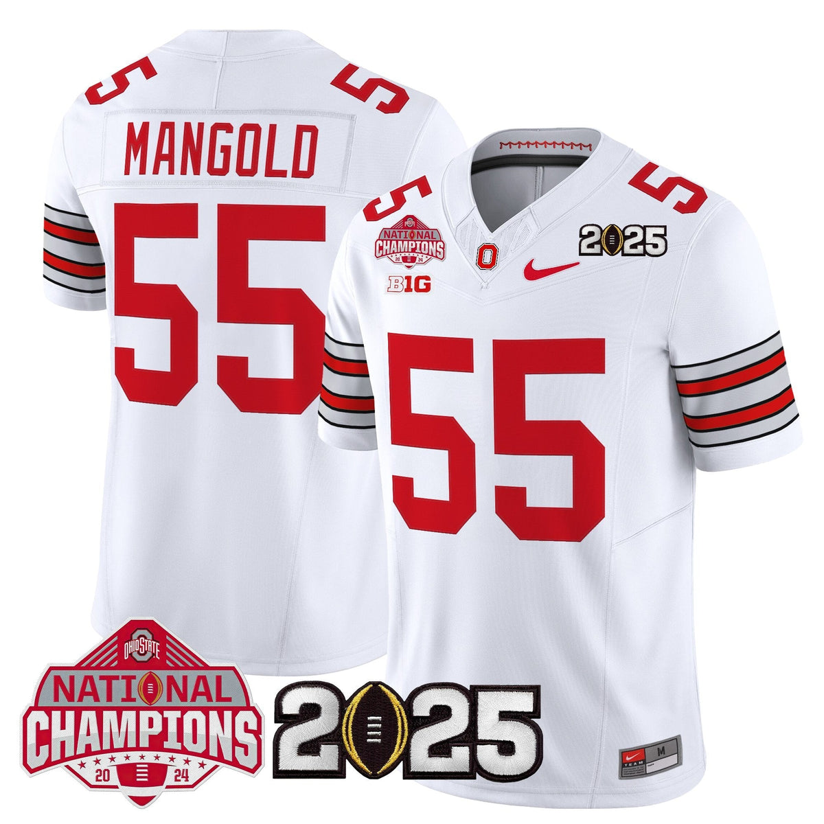 Ohio State Buckeyes 2026 "Tunnel Vision" National Champions Patch Vapor Limited Jersey - Stitched