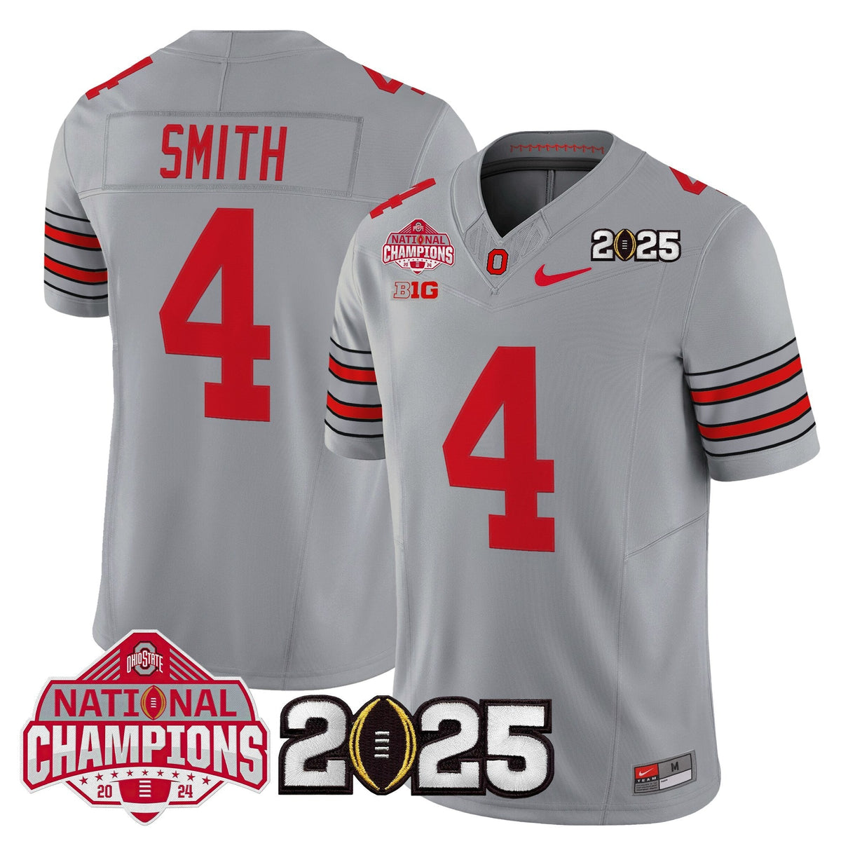 Ohio State Buckeyes 2026 "Tunnel Vision" National Champions Patch Vapor Limited Jersey - Stitched