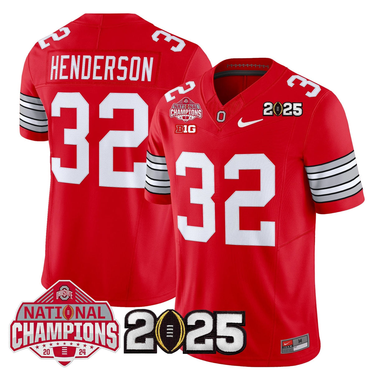 Ohio State Buckeyes 2026 "Tunnel Vision" National Champions Patch Vapor Limited Jersey - Stitched