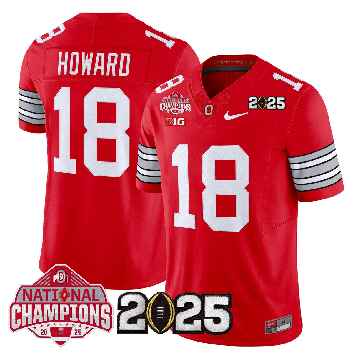 Ohio State Buckeyes 2026 "Tunnel Vision" National Champions Patch Vapor Limited Jersey - Stitched
