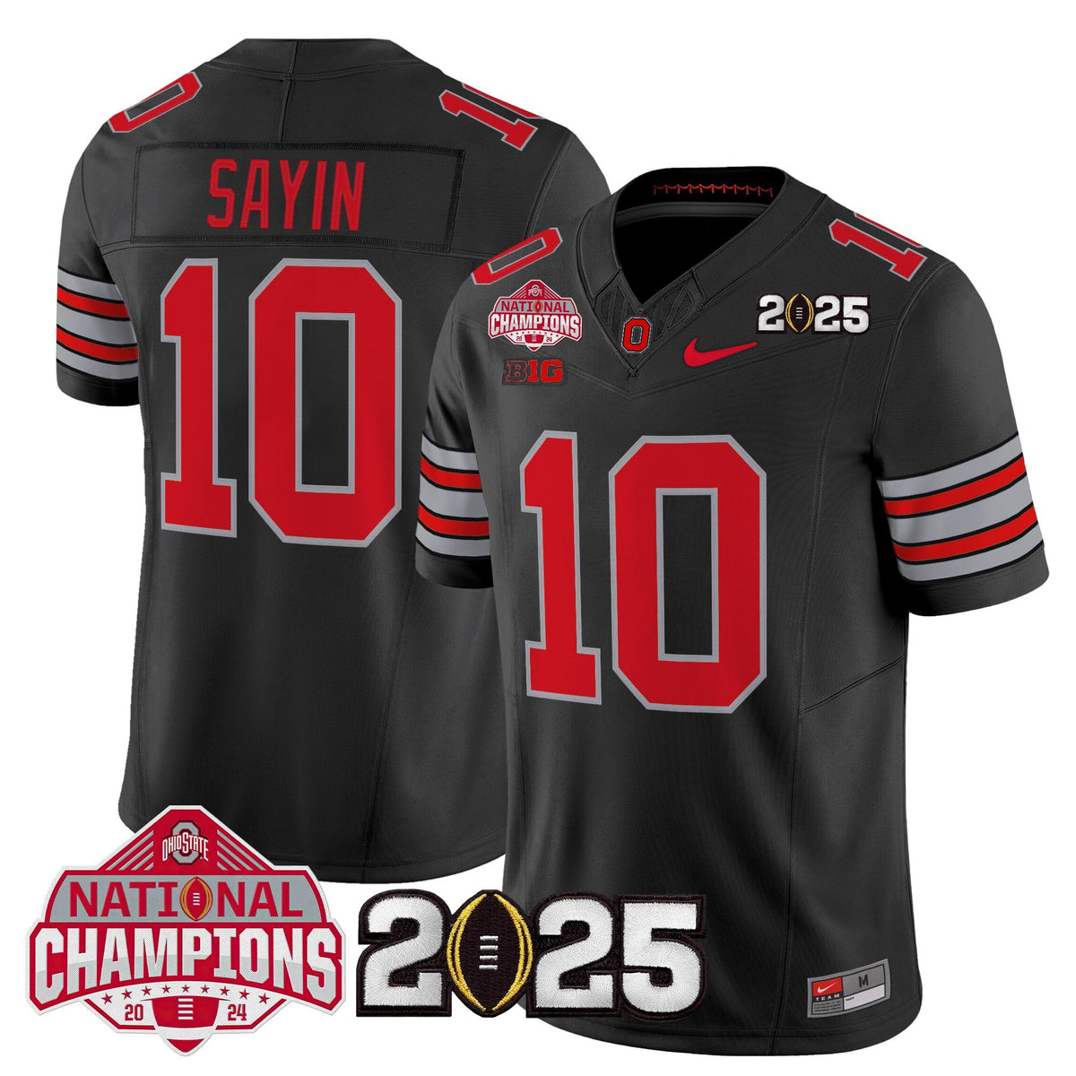 Ohio State Buckeyes 2026 "Tunnel Vision" National Champions Patch Vapor Limited Jersey - Stitched