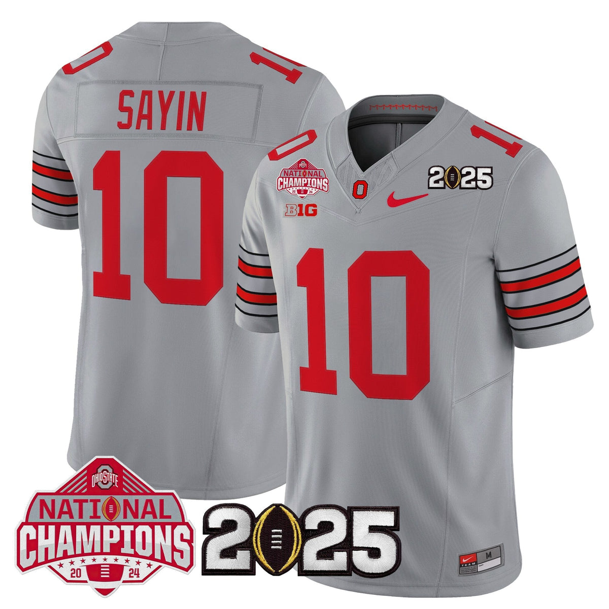 Ohio State Buckeyes 2026 "Tunnel Vision" National Champions Patch Vapor Limited Jersey - Stitched