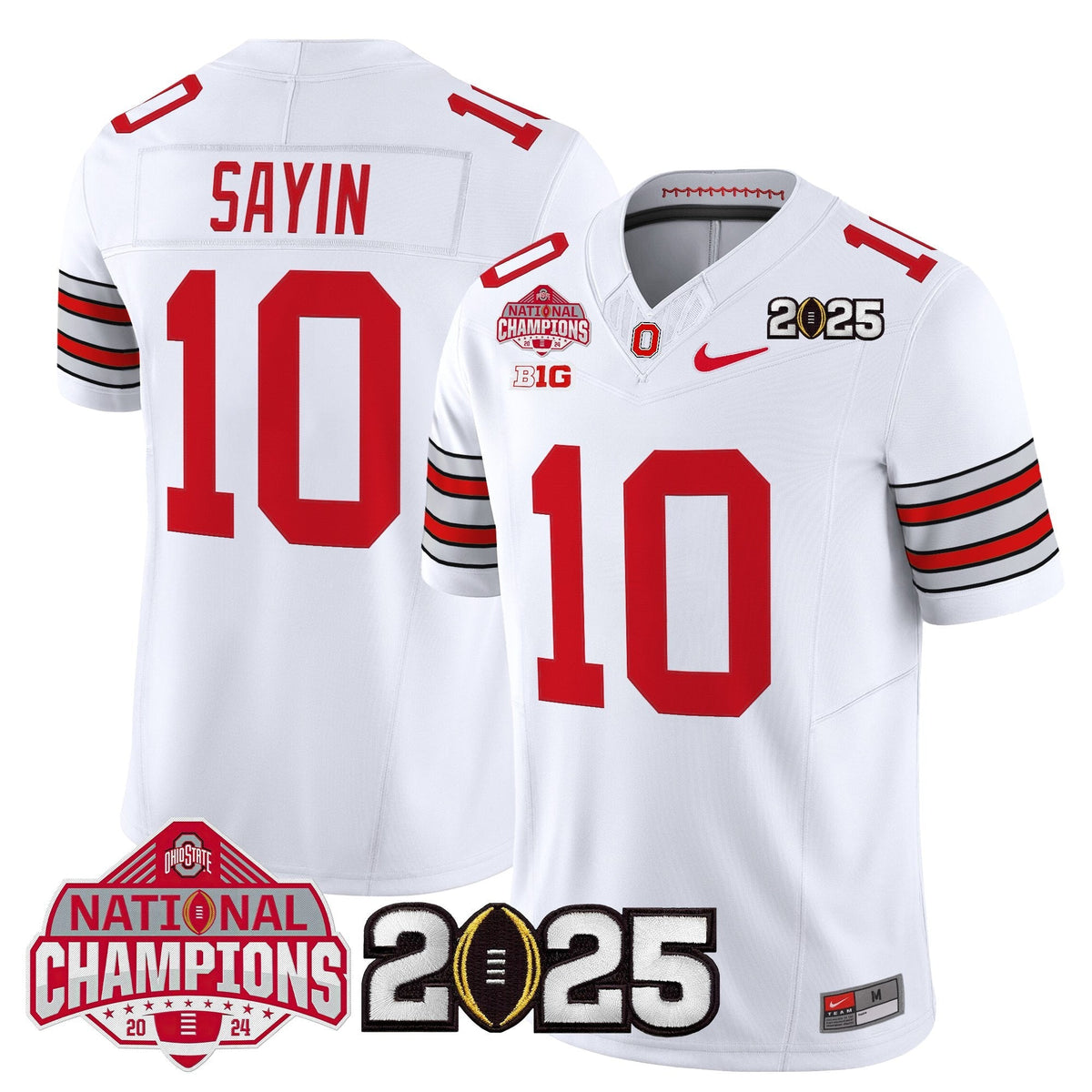 Ohio State Buckeyes 2026 "Tunnel Vision" National Champions Patch Vapor Limited Jersey - Stitched