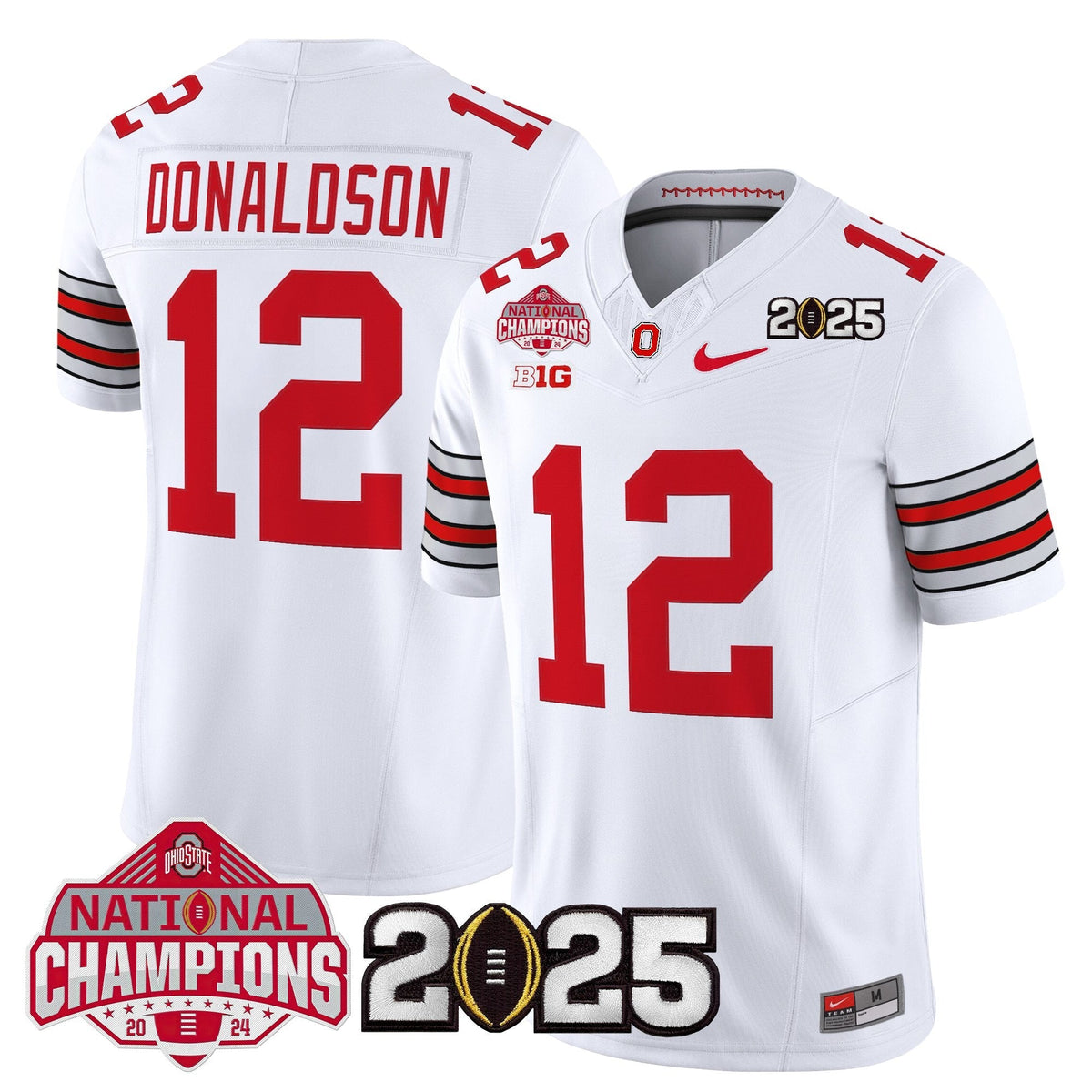 Ohio State Buckeyes 2026 "Tunnel Vision" National Champions Patch Vapor Limited Jersey - Stitched