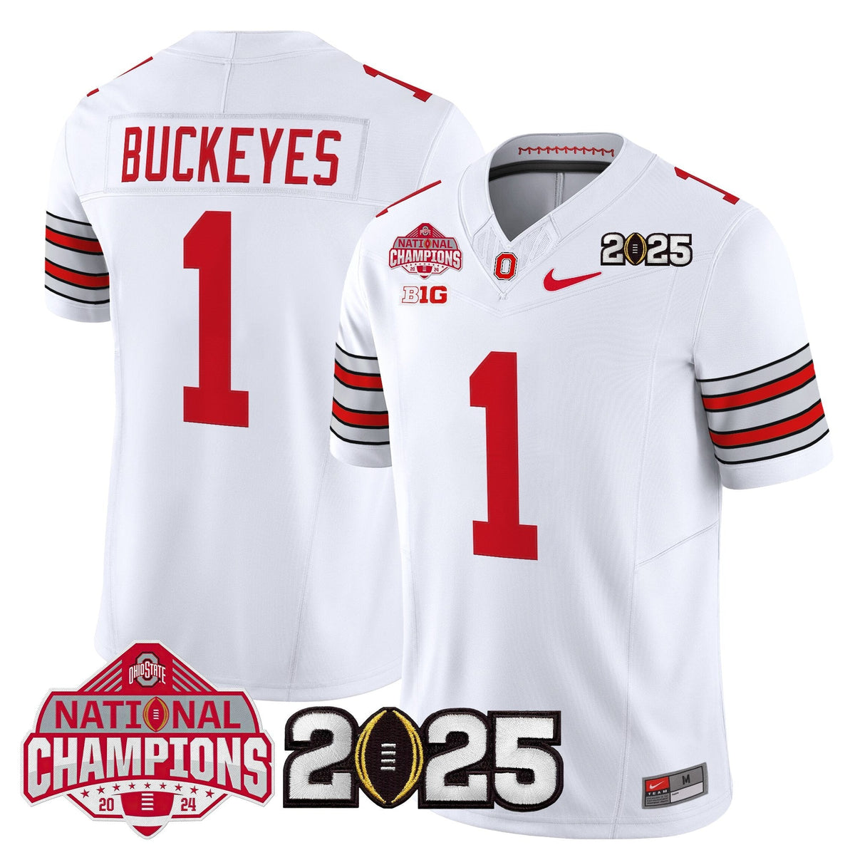 Ohio State Buckeyes 2026 "Tunnel Vision" National Champions Patch Vapor Limited Jersey - Stitched