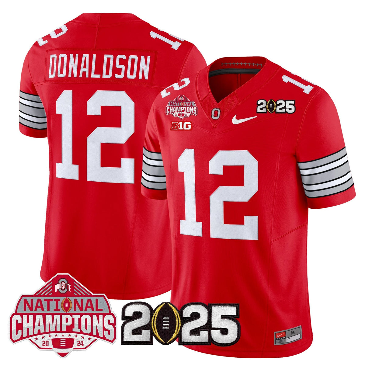 Ohio State Buckeyes 2026 "Tunnel Vision" National Champions Patch Vapor Limited Jersey - Stitched
