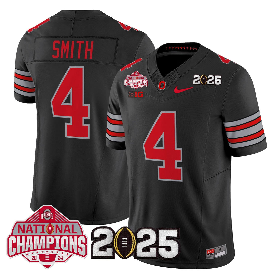 Ohio State Buckeyes 2026 "Tunnel Vision" National Champions Patch Vapor Limited Jersey - Stitched-Cuztomshoes