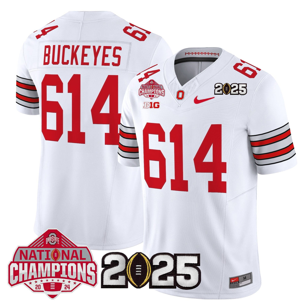 Ohio State Buckeyes 2026 "Tunnel Vision" National Champions Patch Vapor Limited Jersey - Stitched