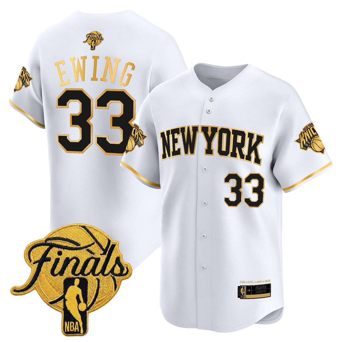 New York Knicks 2026 Finals Vapor Baseball Jersey - Stitched-Cuztomshoes