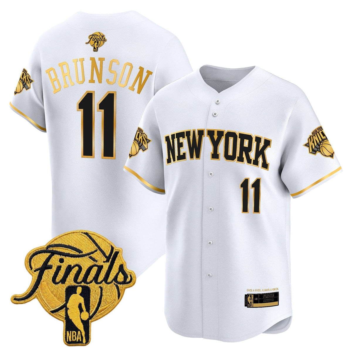 New York Knicks 2026 Finals Vapor Baseball Jersey - Stitched-Cuztomshoes